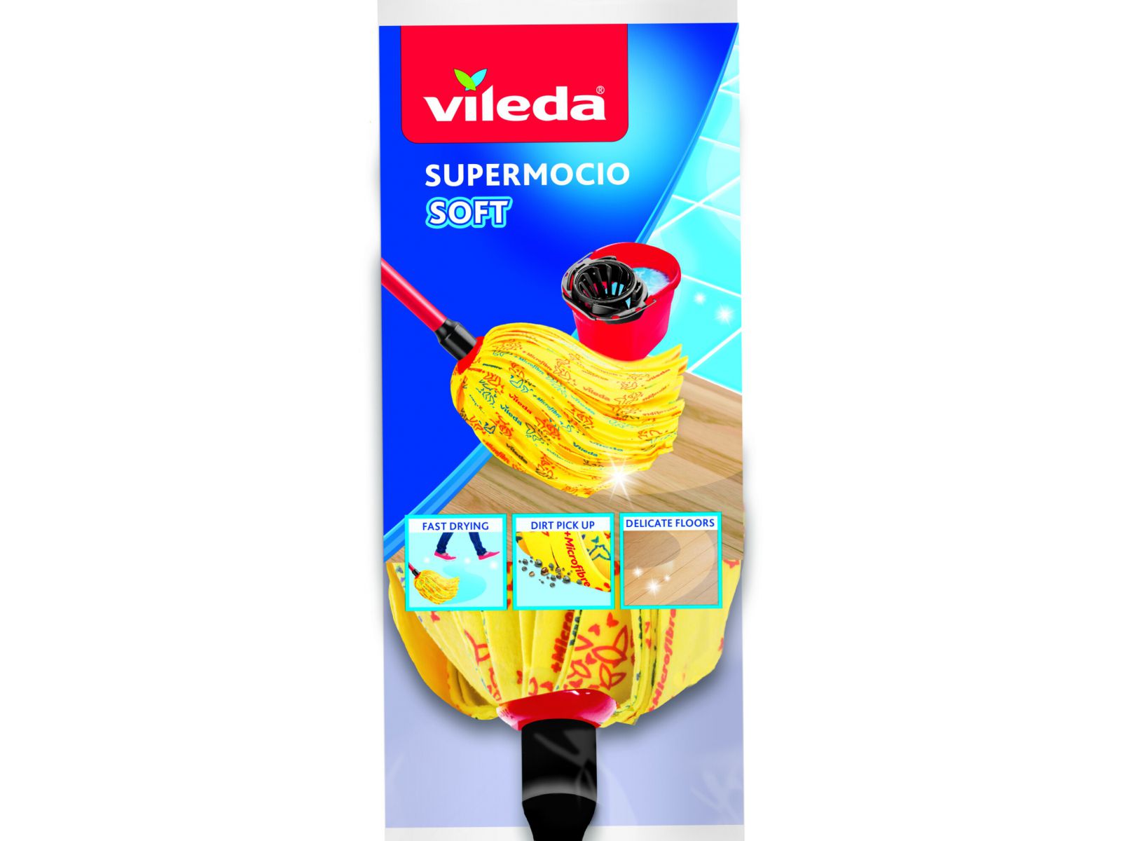Wkład do mopa SUPERMOCIO SOFT Vileda Żółty 167964